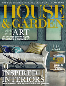 Guilded artist Tom Palmer features on House and Garden Magazine cover